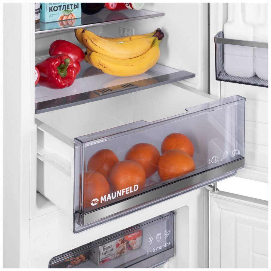 Холодильник MAUNFELD MBF177SWGR Inverter