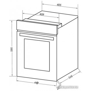 Электрический духовой шкаф MAUNFELD EOEM.516BG