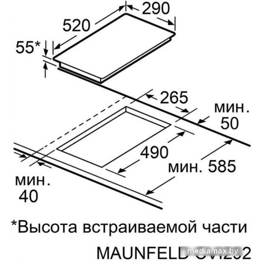 Варочная панель MAUNFELD CVI292STBK