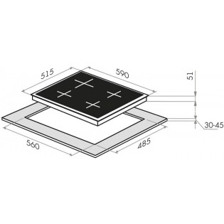 Варочная панель MAUNFELD EGHE.64.43CW/G
