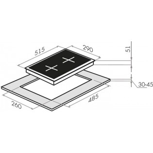 Варочная панель HOMSair HGE323GCWH