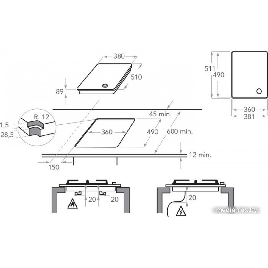 Варочная панель KitchenAid KHDP1 38510