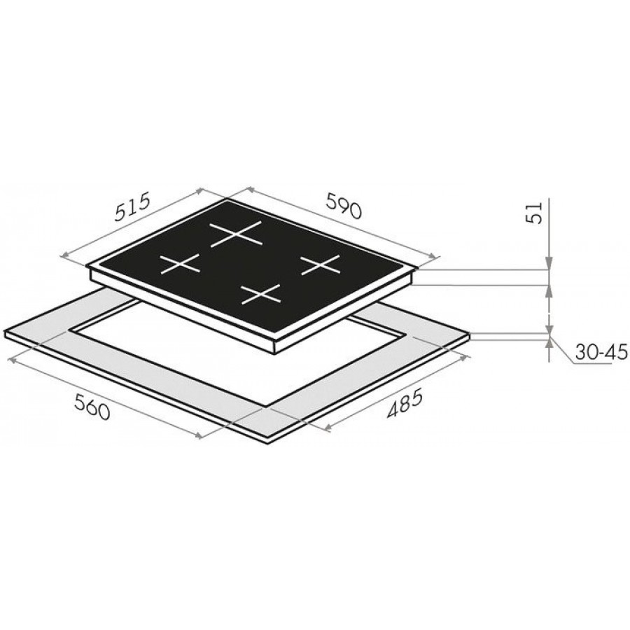 Варочная панель MAUNFELD EGHG.64.43CBG/G