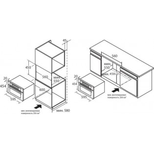 Электрический духовой шкаф Weissgauff OE 446 Black Edition