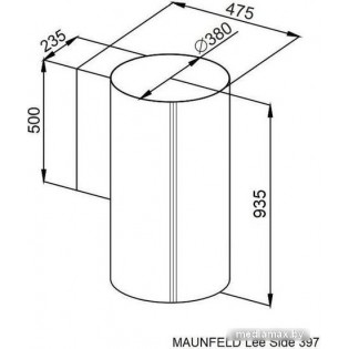 Кухонная вытяжка MAUNFELD Lee Side 397 (золотой)