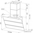 Кухонная вытяжка MAUNFELD Bridge 60 (нержавеющая сталь/черное стекло)