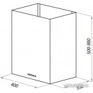 Кухонная вытяжка HOMSair Phlox Push 40 (нержавеющая сталь)