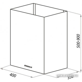 Кухонная вытяжка HOMSair Phlox Push 40 (белый)