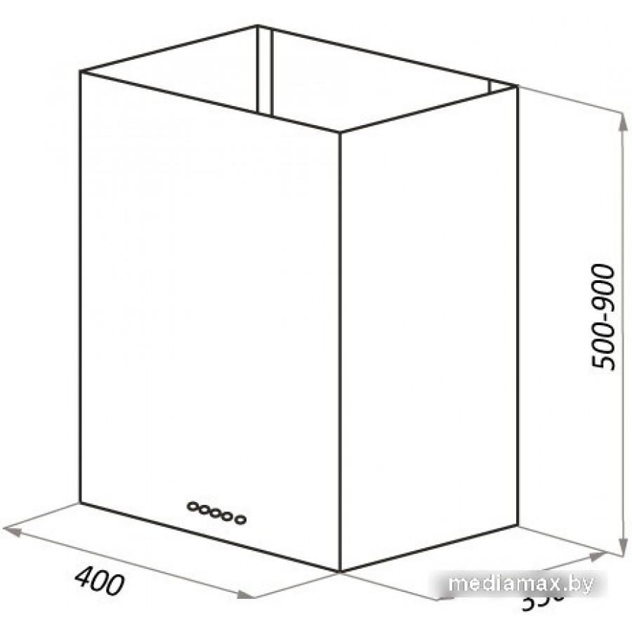 Кухонная вытяжка HOMSair Phlox Push 40 (белый)