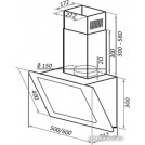 Кухонная вытяжка HOMSair Elf Push 60 Glass (белый)