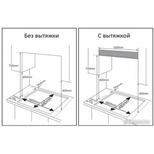 Варочная панель Weissgauff HGG 6445 BL Volcano Burner