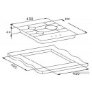 Варочная панель Weissgauff HGG 451 WGh Nano Glass