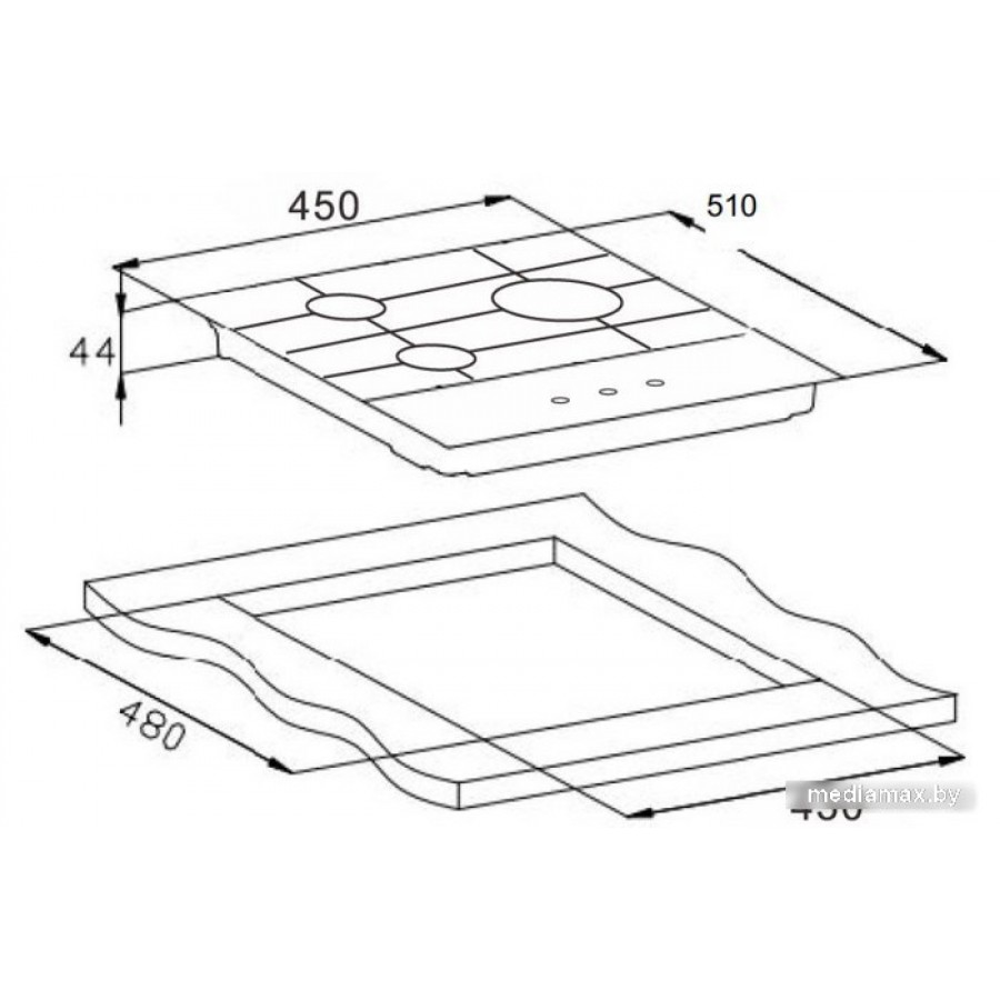 Варочная панель Weissgauff HGG 451 BGh Nano Glass