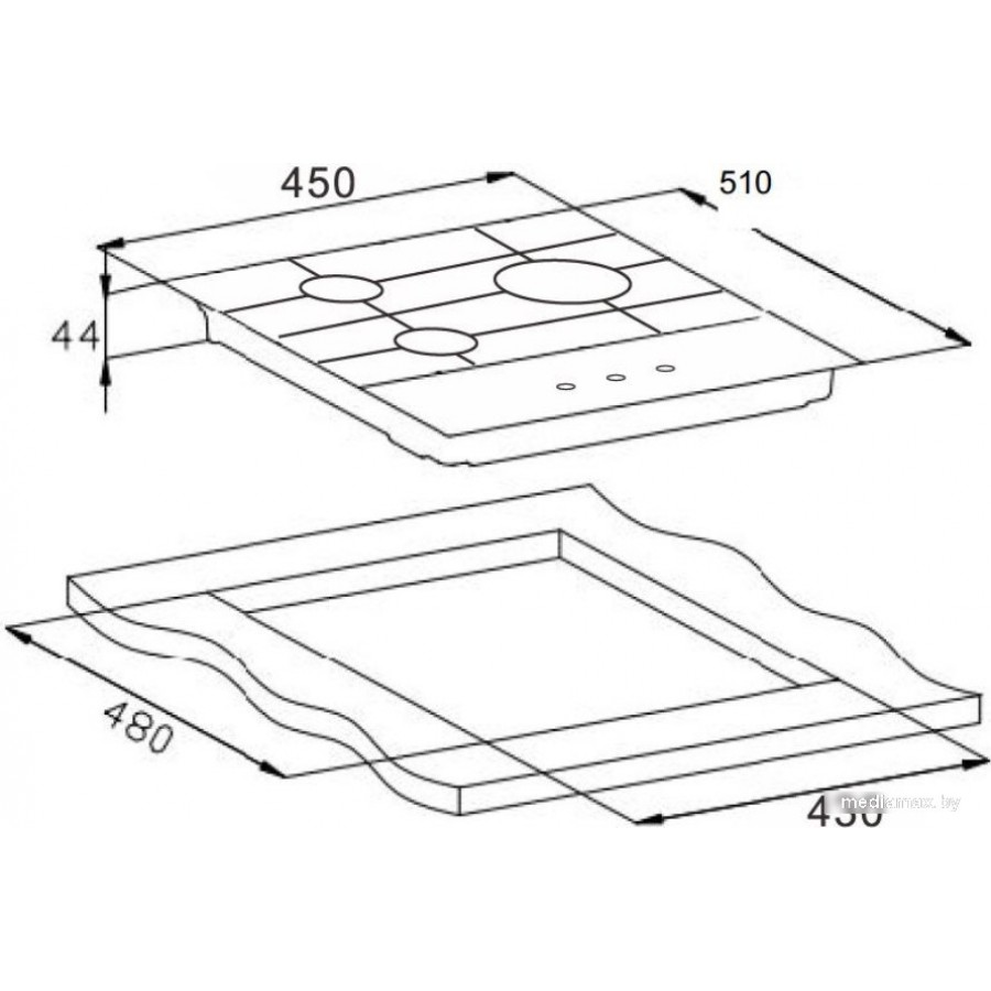 Варочная панель Weissgauff HG 451 WGH