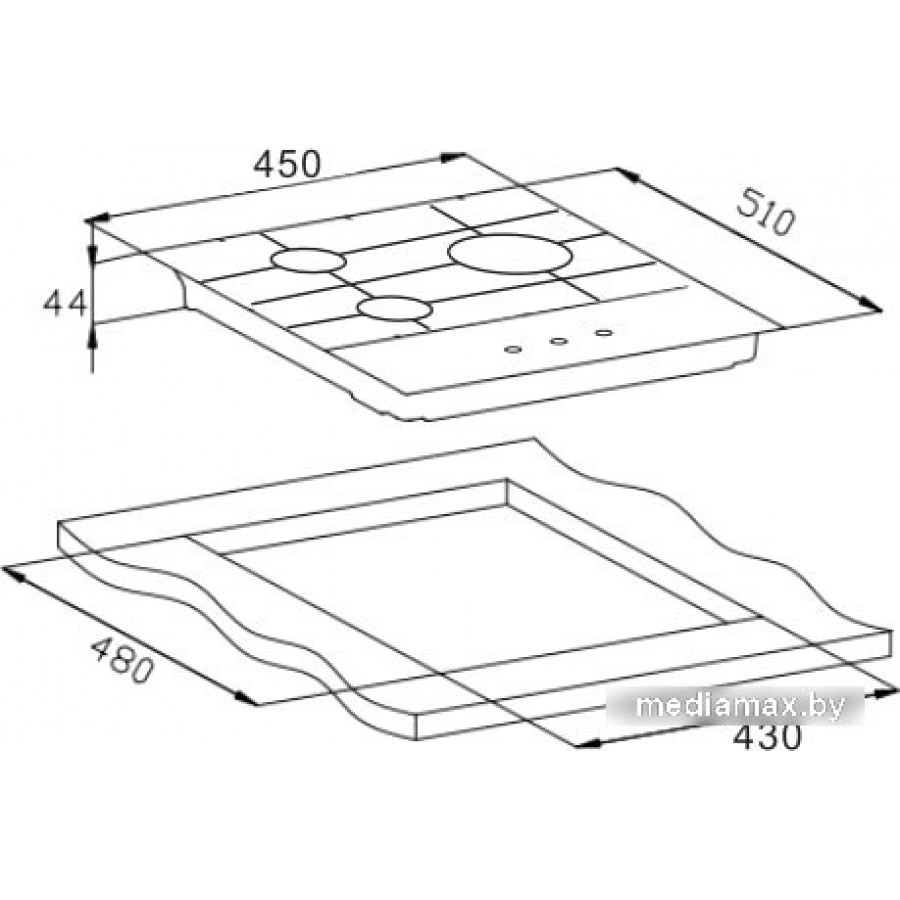Варочная панель Weissgauff HGG 451 WFH