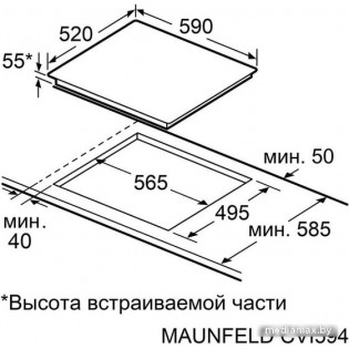 Варочная панель MAUNFELD CVI594STBK