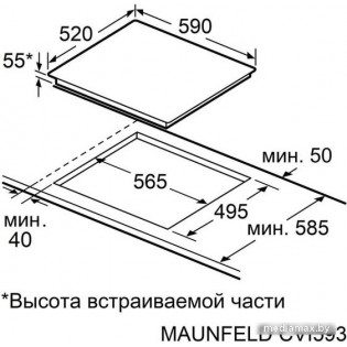 Варочная панель MAUNFELD CVI593SFBK LUX