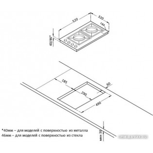 Варочная панель Korting HGG 3825 CW