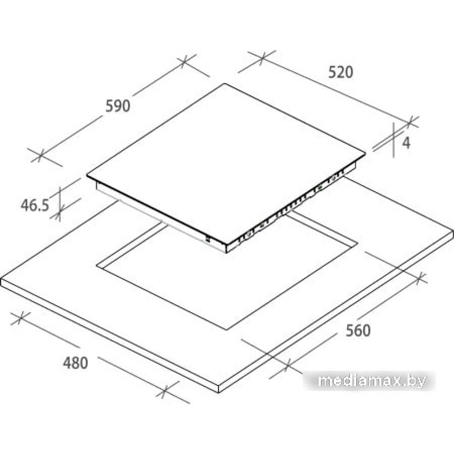 Варочная панель Candy CH 64 CCB