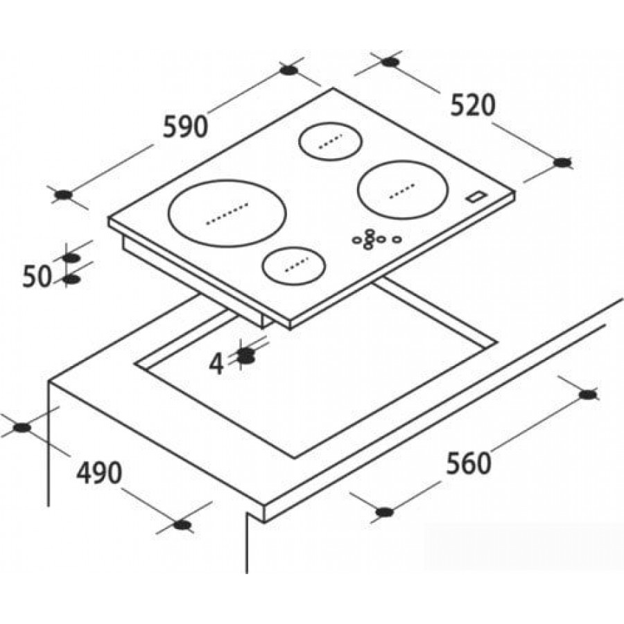 Варочная панель Candy CH 64 FC