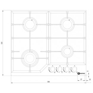 Варочная панель Schtoff H6034C16IS Black