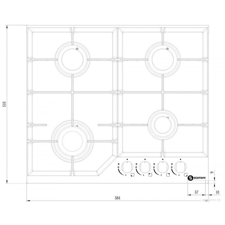 Варочная панель Schtoff H6034C16IS Black