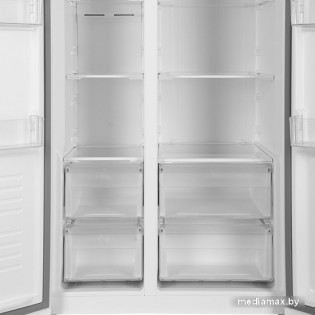 Холодильник side by side Hyundai CS5003F (белое стекло)
