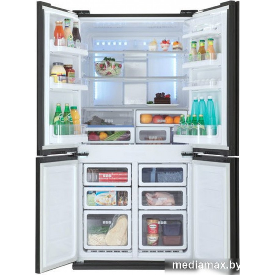 Многодверный холодильник Sharp SJ-FS97VBK