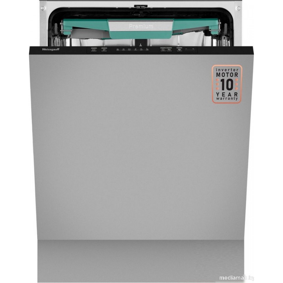 Встраиваемая посудомоечная машина Weissgauff BDW 6136 D Inverter Autoopen Timer Floor