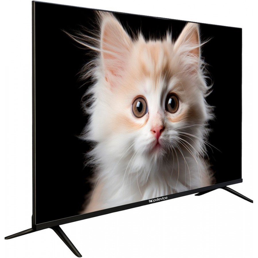 Телевизор Topdevice 43" SMART TV YaOS (черный)