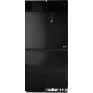 Четырёхдверный холодильник CENTEK CT-1756 NF Black Glass