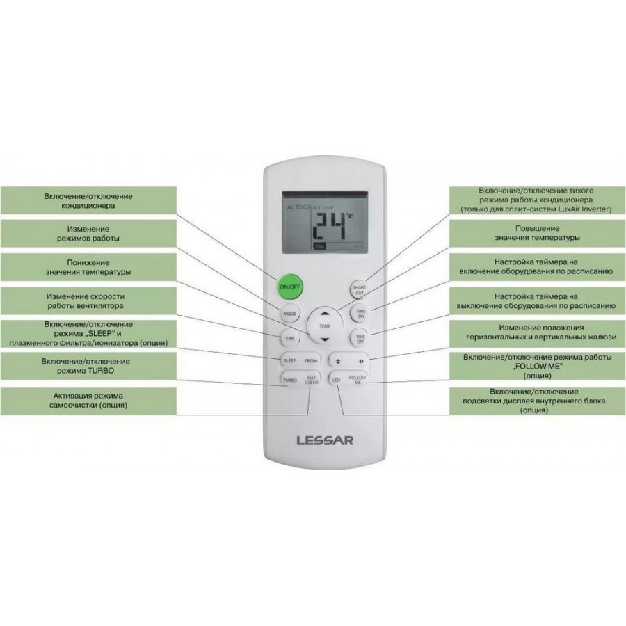 Кондиционер Lessar LS-HE09KRE2A/LU-HE09KRE2A